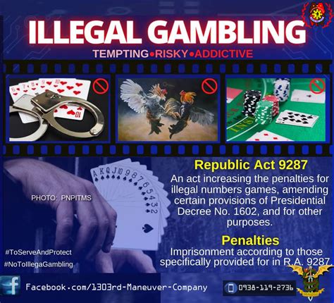 law on illegal gambling in the philippines|The Republic Act 9287 .